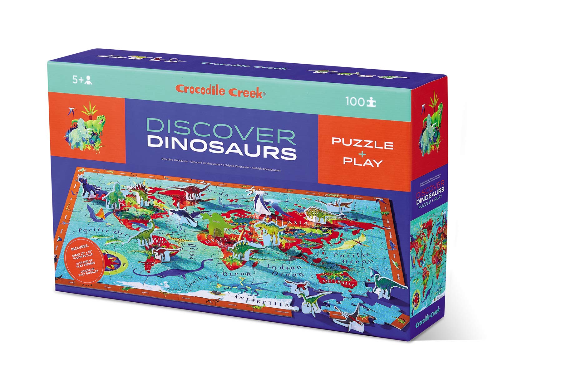Amazon.com: Crocodile Creek, Puzzle Discover Dinosaurs